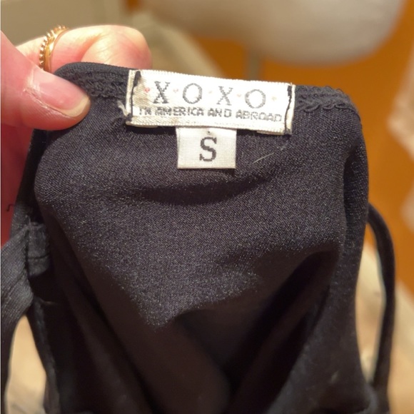 Xoxo | Women’s Black Tank Top Faux Fur Small - Picture 3 of 5